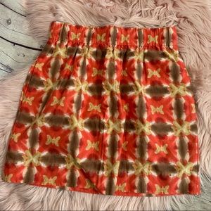 J. Crew Batik Miniskirt